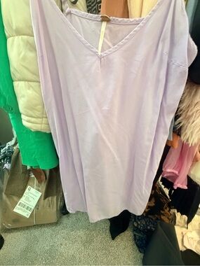 Free People Lavender V-Neck Slip Tank